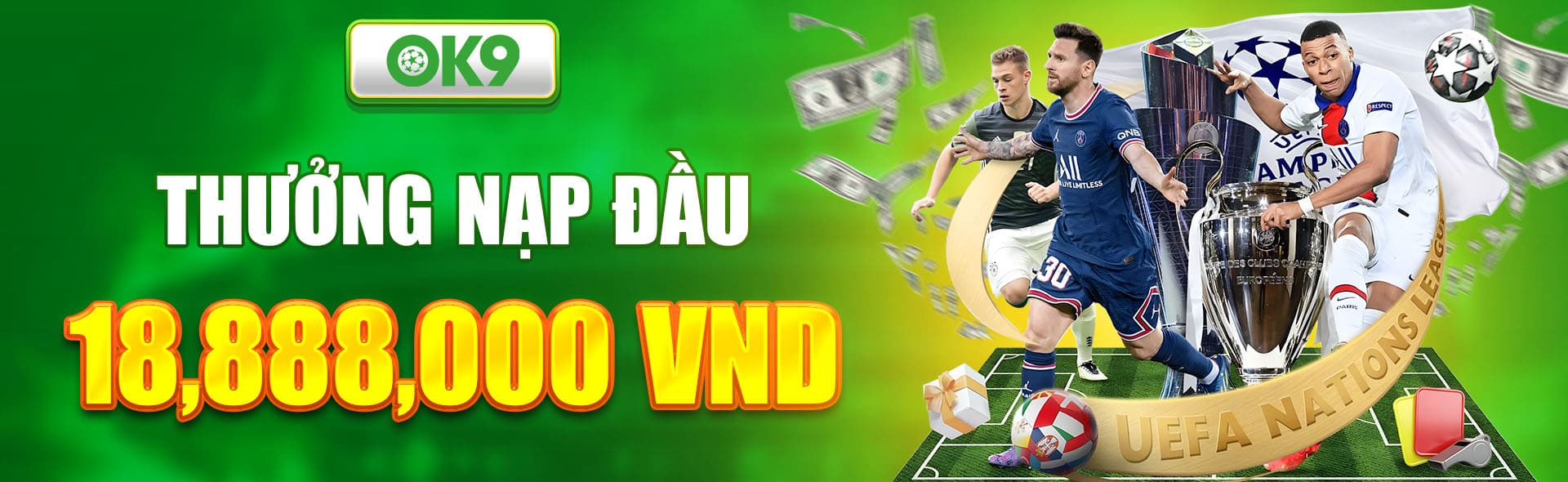Thưởng nạp đầu 18,888,000 VND